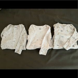 3 pack of long sleeve onesies